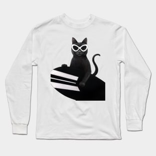 Cat surfer Long Sleeve T-Shirt